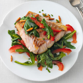 Seelachs mit Rucola Seelachs mit Rucola