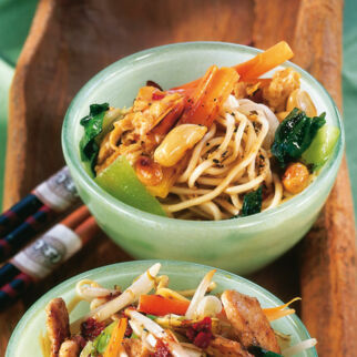 Gebratene Eiernudeln Gebratene Eiernudeln