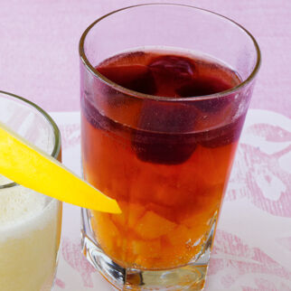 Pfirsich-Traubensaft-Bowle Pfirsich-Traubensaft-Bowle