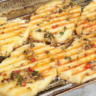 Marinierter Halloumi