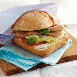 Ciabatta mit Schweinebraten Ciabatta mit Schweinebraten