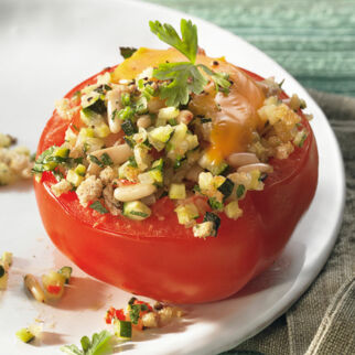 Gefüllte Tomaten mit Knoblauch Gefüllte Tomaten mit Knoblauch