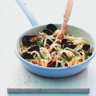 Linguine mit Muscheln Linguine mit Muscheln