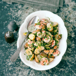 Kartoffelsalat mit Meeresfrüchten Kartoffelsalat mit Meeresfrüchten