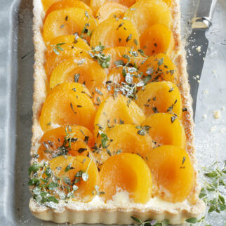 Aprikosentarte mit Thymian Aprikosentarte mit Thymian