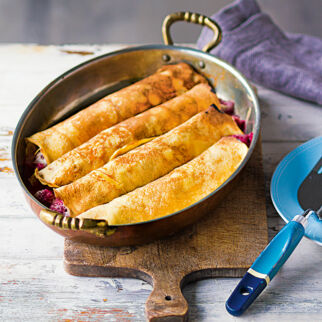 Crespelle mit Himbeeren Crespelle mit Himbeeren