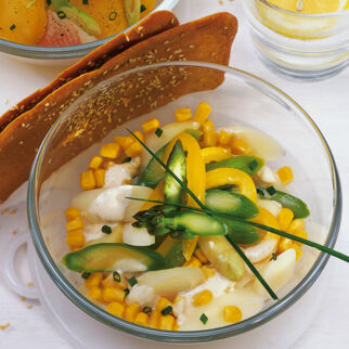 Spargelsalat mit Zuckermais Spargelsalat mit Zuckermais