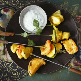 Indisches Gemüsefondue