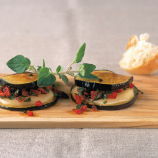 Auberginen mit Käsefüllung Auberginen mit Käsefüllung