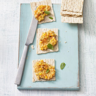 Minziger Mais-Linsen-Aufstrich Minziger Mais-Linsen-Aufstrich