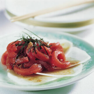 Tunfisch mit Wasabi-Sauce