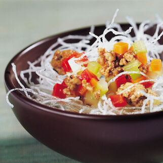 Frittierte Glasnudeln Frittierte Glasnudeln