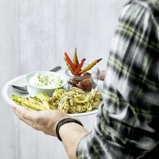 Gyros mit Fenchel und Zaziki Gyros mit Fenchel und Zaziki