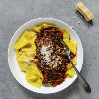 Malfatti al sugo di cinghiale