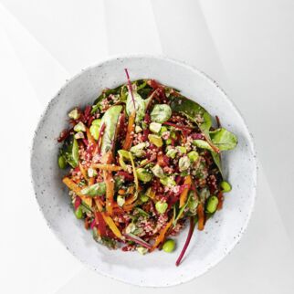 Rot-grünes Winter-Taboulé mit Roter Bete Rot-grünes Winter-Taboulé mit Roter Bete