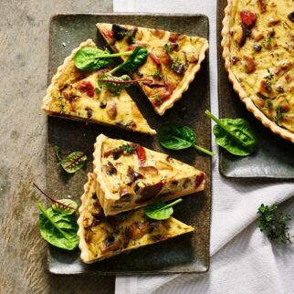 Herzhafte Pilztarte