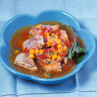 Paprika-Seelachs-Suppe Paprika-Seelachs-Suppe