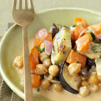 Auberginen-Curry mit Kichererbsen Auberginen-Curry mit Kichererbsen