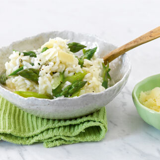 Risotto mit grünem Spargel Risotto mit grünem Spargel