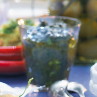 Schwarze Oliventapenade