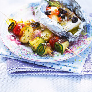 Bunte Gemüse-Kartoffel-Spieße Bunte Gemüse-Kartoffel-Spieße