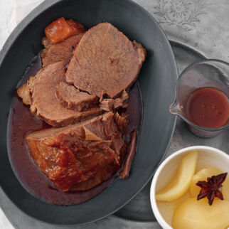 Weihnachtsbraten mit Quitten Weihnachtsbraten mit Quitten