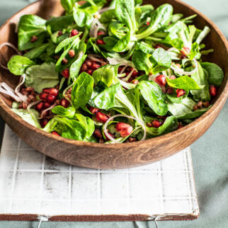 Feldsalat mit Granatapfel Feldsalat mit Granatapfel