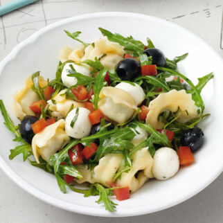 Lauwarmer Tortellinisalat Lauwarmer Tortellinisalat