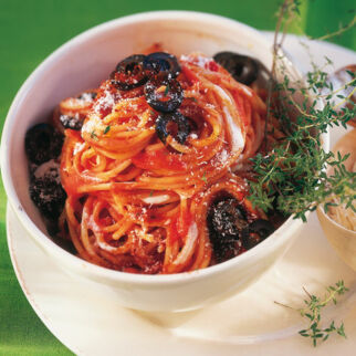 Spaghetti mit Tomatencreme