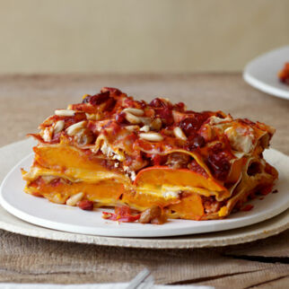 Kürbis-Lasagne mit Hähnchen und Ricotta Kürbis-Lasagne mit Hähnchen und Ricotta