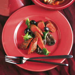 Lammfilet auf Olivensauce Lammfilet auf Olivensauce