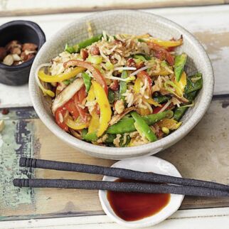 Amaranth-Gemüse-Wok Amaranth-Gemüse-Wok