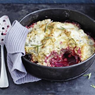 Bulgurauflauf mit Roter Bete