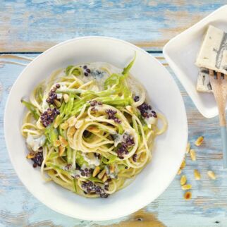 Spaghettini mit Linsen und Gorgonzola Spaghettini mit Linsen und Gorgonzola