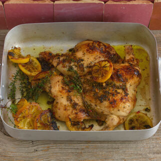 Zitronenhuhn mit Thymian Zitronenhuhn mit Thymian