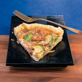 Rosenkohl-Ziegenkäse-Tarte Rosenkohl-Ziegenkäse-Tarte