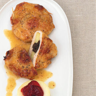 Gefüllte Schnitzel mit Äpfeln Gefüllte Schnitzel mit Äpfeln