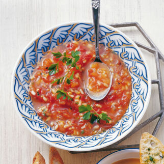 Tomatensuppe mit Reis