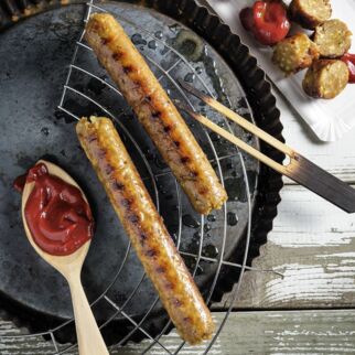 Grobe Soja-Bratwurst Grobe Soja-Bratwurst