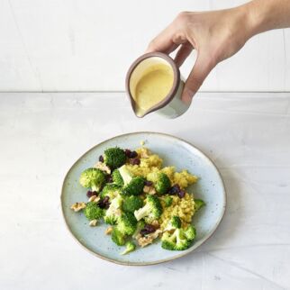 Curryhirse mit Senfsauce Curryhirse mit Senfsauce