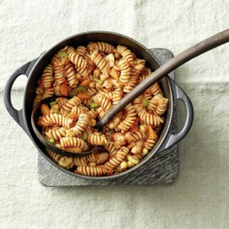 Kichererbsen-Pasta-Eintopf