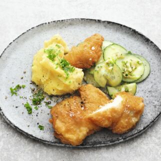 Knusprige Hähnchensteaks Knusprige Hähnchensteaks