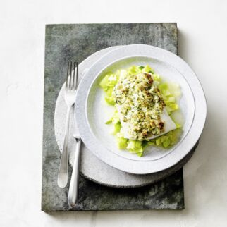 Kabeljau mit Kräuterkruste Kabeljau mit Kräuterkruste