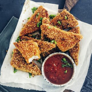 Knusprige Tofuecken Knusprige Tofuecken