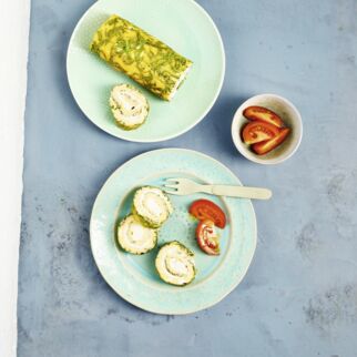 Omelettrolle mit Mangold Omelettrolle mit Mangold