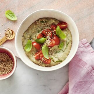 Haferkleie-Porridge all´italiana Haferkleie-Porridge all´italiana