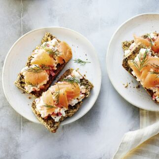 Vital-Haferstulle mit Lachs