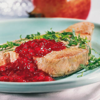 Fisch mit Granatapfelsauce Fisch mit Granatapfelsauce