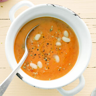 Bohnen-Tomaten-Suppe