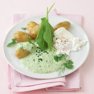 Grüne Sauce mit Kartoffeln und Eiern Grüne Sauce mit Kartoffeln und Eiern